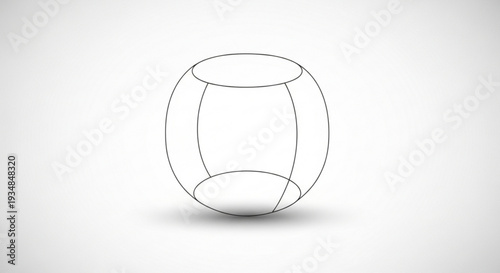 Wireframe whisk illustration simple kitchen tool outline minimalistic design black lines on white background