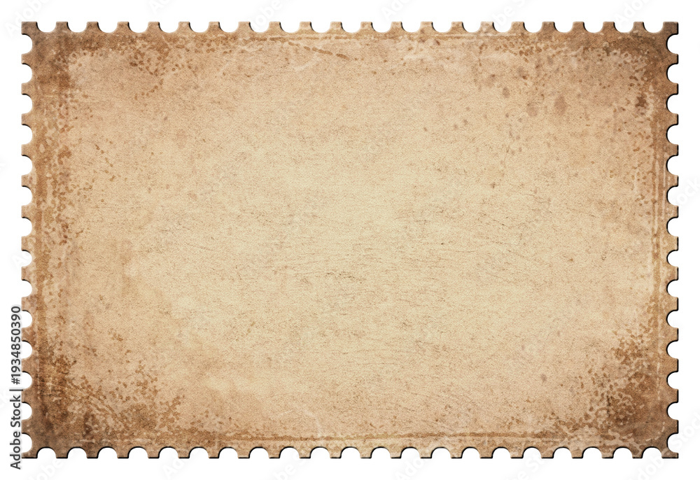 Fototapeta premium Vintage Blank Postage Stamp