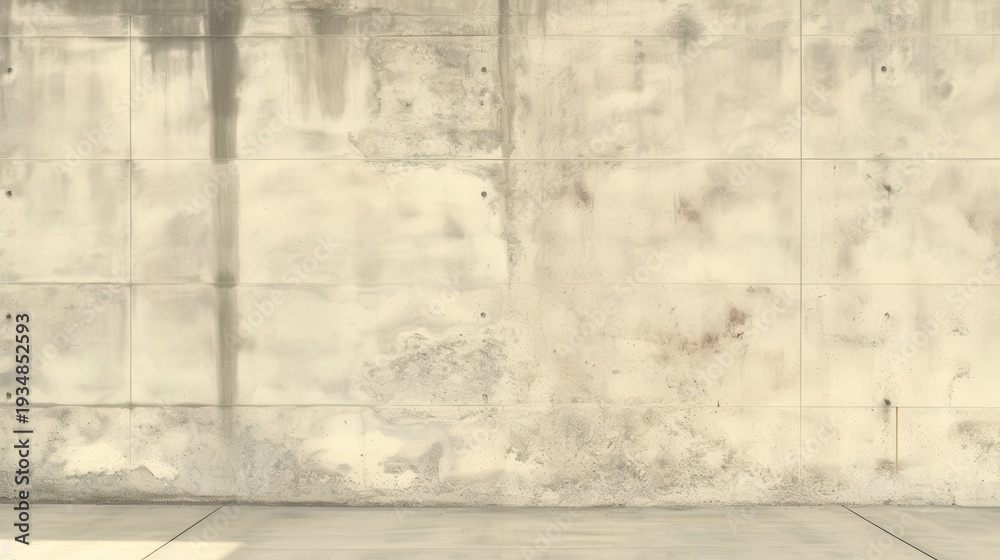 Fototapeta premium Neutral Textured Concrete Wall with Subtle Imperfections and Marks