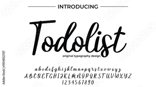 Todolist - Elegant Script Font for Smooth Handwritten Design and Creative Typography