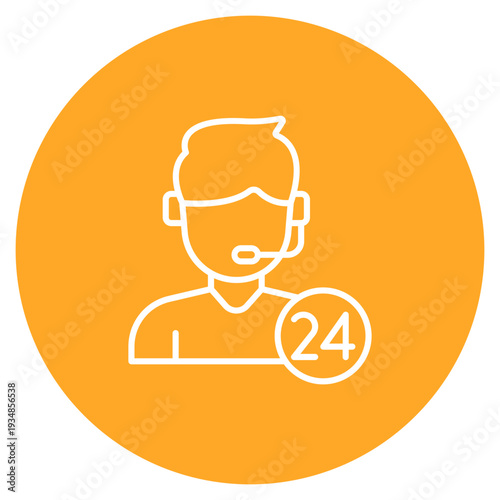 24 hours support Icon