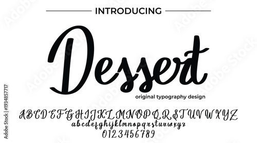 Dessert - Elegant Script Font for Smooth Handwritten Design and Creative Typography
