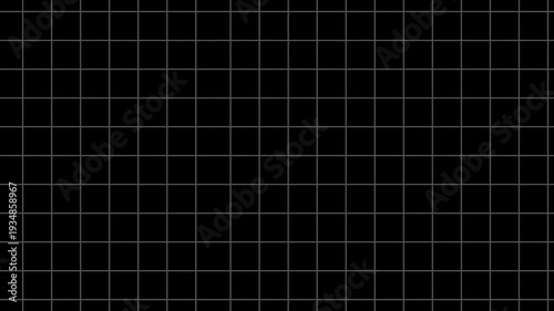 Seamless Grid Pattern Animated Black Background