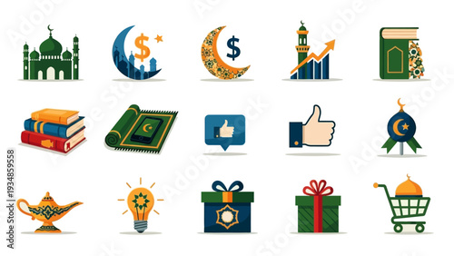 Collection of Islamic Symbols and Icons for Design Projects