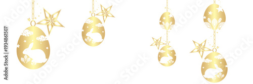 Hanging egg illustration background for easter day