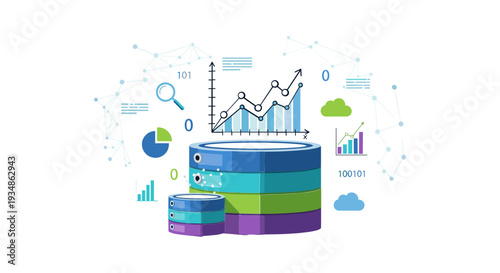 Colorful Database Servers with Charts and Graphs.