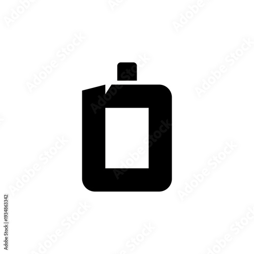 A modern artificial intelligence interface symbol  represented as a simple black icon on a clean environment