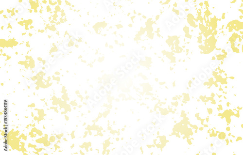 中央が明るい黄色のスプラッター抽象背景