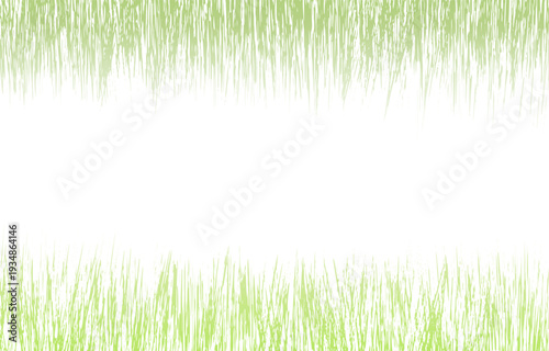 爽やかなグリーンの上下集中線・スピード線フレーム