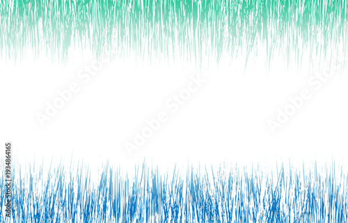 迫力のあるブルーとグリーンの上下集中線・スピード線フレーム背景
