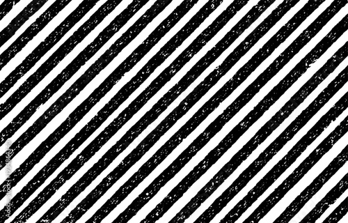 かすれ加工の斜めストライプ背景 モノトーンのダイアゴナルライン