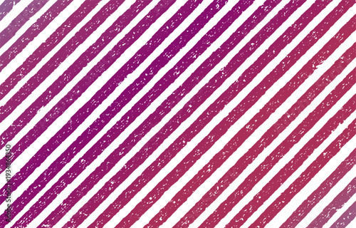 かすれ加工の斜めストライプ背景 紫のグラデーション