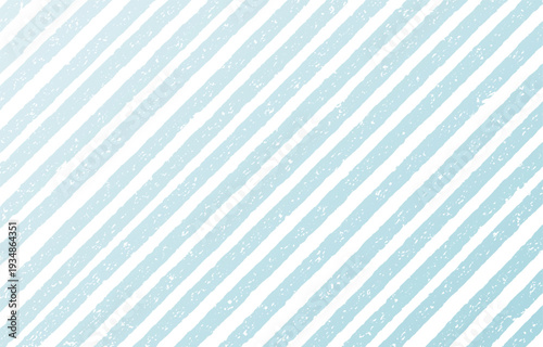 かすれ加工の斜めストライプ背景 爽やかな水色のダイアゴナルライン