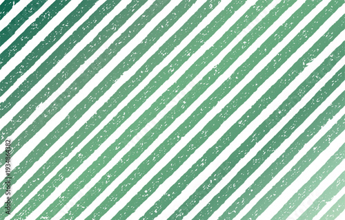 かすれ加工の斜めストライプ背景 緑のグラデーション
