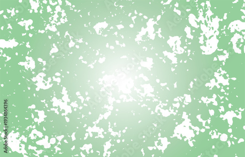かすれ加工のグリーン系グラデーション背景 木漏れ日の光としぶき模様