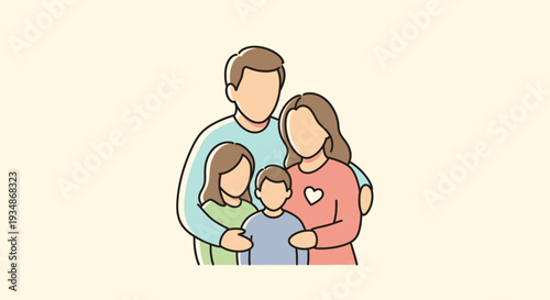 Family Portrait with Parents and Children.