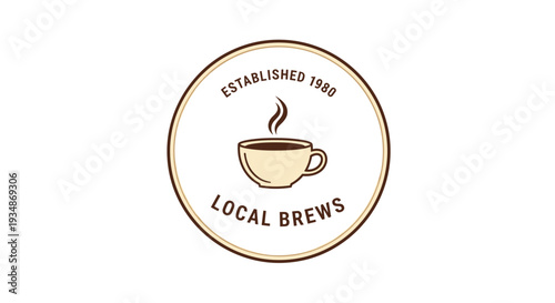 Coffee Cup Logo Design for Local Brews.