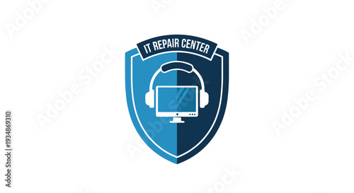 Computer Repair Center Logo Design.