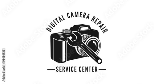 Digital Camera Repair Service Center Logo.