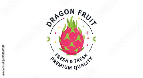 Dragon Fruit Logo Design Element.