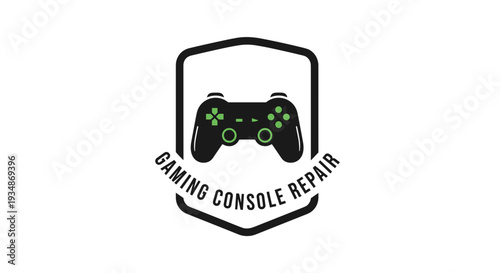 Gaming Console Repair Logo with Controller.