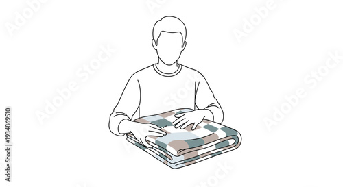 Man Reading Newspaper with Serious Expression.