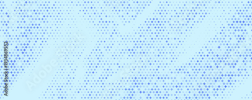 Blue plus symbols of different sizes and opacity. Blue Medical Plus Pattern