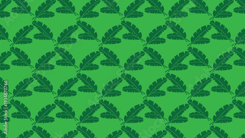Vibrant Green Foliage Seamless Pattern for Tropical Design Background
