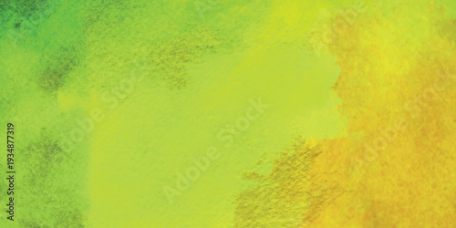 Green and yellow watercolor texture background