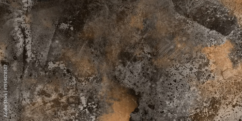 Textured grunge background with brown and gray abstract patterns