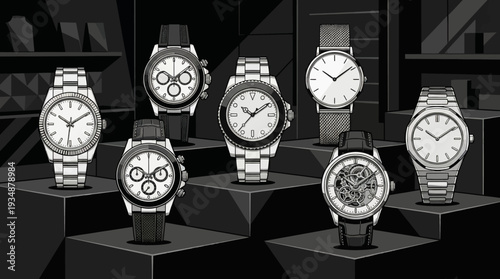 Black and white vector illustration of premium wri delpmaspu EPS10 Stock.eps