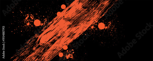 Orange brush background for banner, wallpaper, sales banner and poster