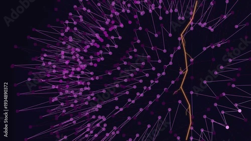 A bright celebration of glowing fireworks explosions creates a colorful motion pattern of light and stars against the dark night sky