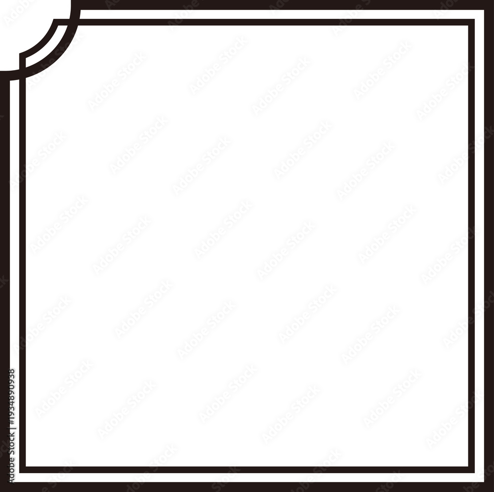 Obraz premium シンプルなフレーム・正方形