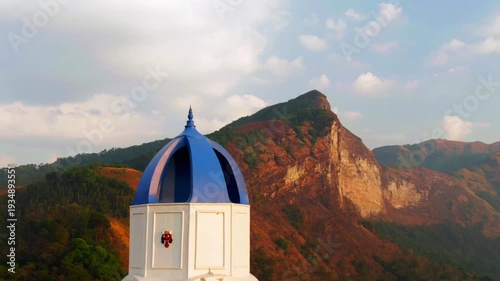 Panaroma of mountain landscape with sky wonderful background 