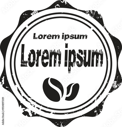 Illustration logo Black White, Coffee shop logo design template. Retro coffee emblem. cafe logo. coffe. vector illustration. editable. coffee shop illustration design elements vintage vector