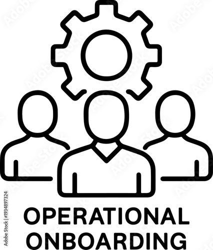 Operational Onboarding Icon Vector