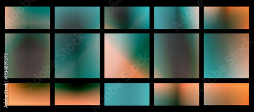 Multi-colored rainbow gradients sweep across glowing tiles in a lively grid, radiating creativity and joy, ideal for party invites, youth branding, or energetic digital artwork.