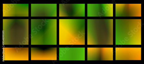 Soft green and amber hues blend across a horizontal grid of glowing tiles, giving a warm, energetic feel perfect for banners, headers, and modern presentation backgrounds.
