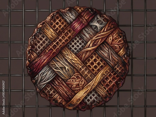 Plant-Based Meat Alternative Texture on Cooling Rack
