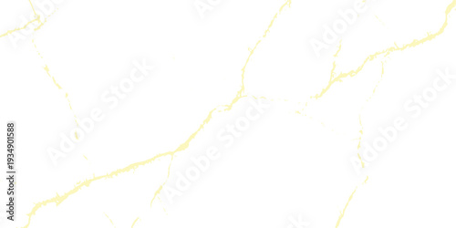 Pale yellow marble veins on white background texture