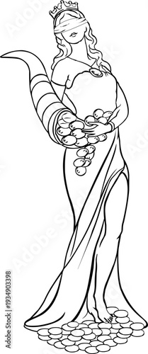 Lady Fortuna The Goddess of Fortune, Luck & Fate. 