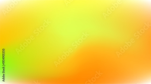 Bright yellow, green and orange blurry gradient background with soft color blend. Abstract vibrant backdrop ideal for banners, presentations, modern designs, and creative digital layouts.