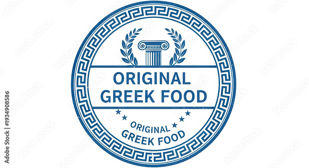 Fototapeta premium A blue logo for original cheez food isolated on transparent background