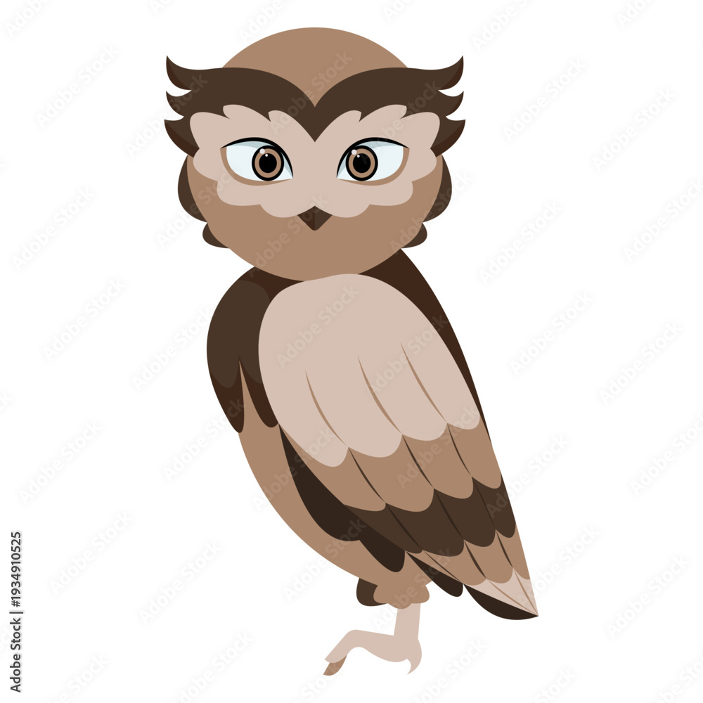 Fototapeta premium owl flat icon
