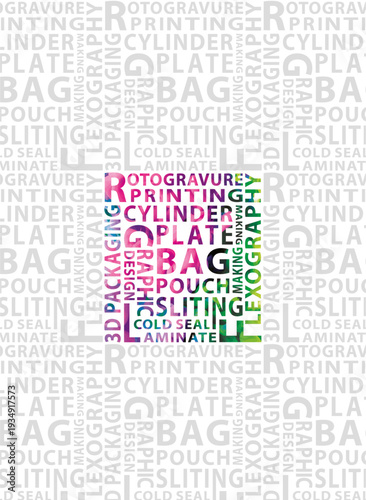 Printing Packaging Typography Design Template – Editable