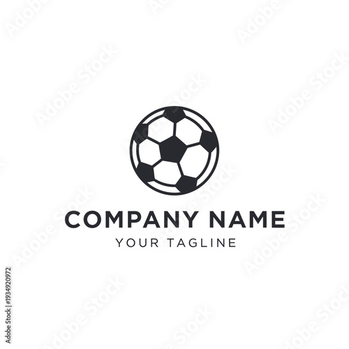 Classic Soccer Ball Logo Design for Sports Brands.