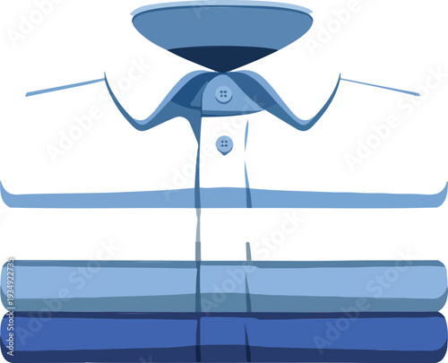 men's formal shirt vector set featuring folded dress shirts and collared business apparel for retail and laundry services,