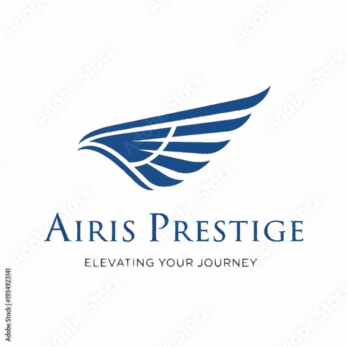 Luxury Airis Prestige Logo Design with Wing Elements.