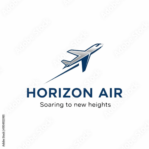 Horizon Air logo with airplane soaring upwards.